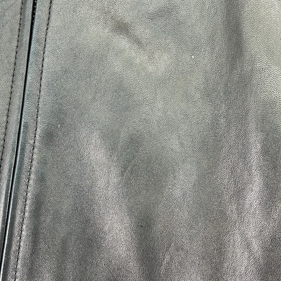 J Park Collection Long Sleeve Full Zip Up Lamb Leather Jacket Black Mens XXL - Picture 8 of 15